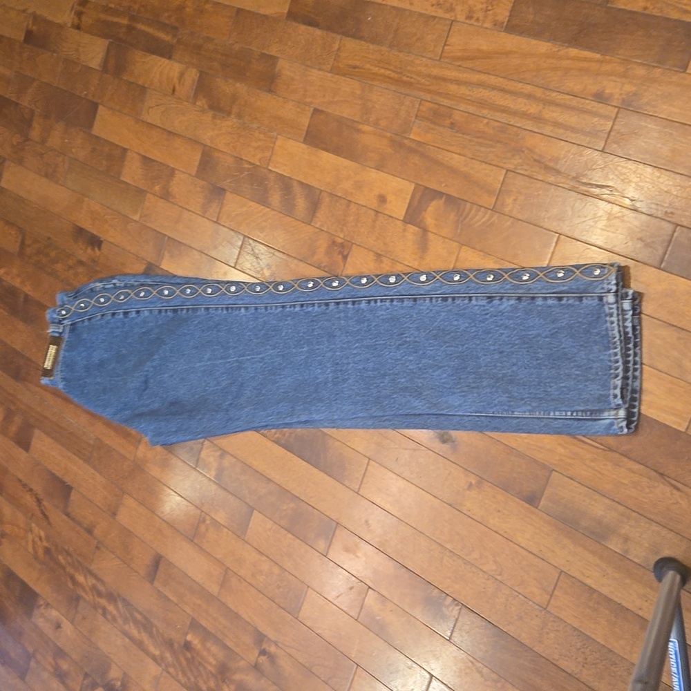 Vintage Lawman Embellished High Rise Jeans Size 7 26" - Picture 2 of 13